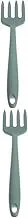 Alipis 2pcs Health Safe Fork for Kitchen Nonstick Silicone Fork Large Size for Cooking Pasta Salad Easy to Use