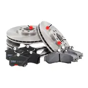 Front + Rear Disc Brake Rotors Pads for Mercedes Benz E250 Cdi A207 C207 2.1L