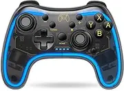Switch Controller Compatible with Switch/Lite/OLED Controller, Switch Pro Controller With RGB Breathing LED, Switch Controllers Remote Supports Multi-Platform&App with Turbo, Wake-up Function