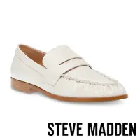 在飛比找Yahoo奇摩購物中心優惠-STEVE MADDEN-GALA 抓皺低跟樂福鞋-米白色