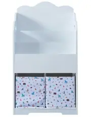 [All 4 Kids] Madison Book Shelf Storage Unit in White