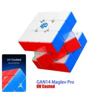 UV Coated GAN14 Maglev Pro Magnetic Speed Cube Pro Level Anti-POP 3x3 Stickerles