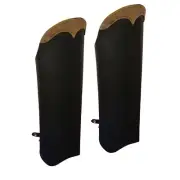 Milwaukee Leather MLM5555 Unisex Brown Leather Half Motorccyle Riding Chaps with