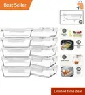 Versatile 30 oz Glass Food Storage Containers - BPA-Free, Microwave & Oven Safe