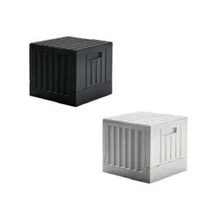 【樹德】小貨櫃收納椅 FB-3232 黑白 收納 居家 置物櫃 堆疊 積木椅 收納箱 儲櫃 工業風