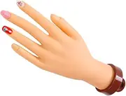 2pcs manicure practice hand model fake hand to practice nails nail training hand fake hand to practice nails maniquin glove holder manicure model hand frame pvc human