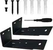 Adjustable Wall Mount Kit, 1 Pair Wall Mount Steel TV Speaker & Soundtouch 300 Black, for Bose Sound Bar Smart Ultra, 300, 500, 550, 600, 700, 900, Ultra, Mounting Bracket