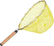 Zxpjkyu Fishing Landing Net Fishing Mesh Net Lightweight Durable Non Slip Grip Accessories Fishing Net Catching Net for Bass Boating Outdoor