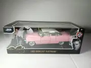 Jada Elvis Presley & 1955 Cadillac Fleetwood Pink Hollywood Rides 1:24 New