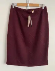 Millers Skirt Womens Size 10 Burgundy Red Straight Pencil PullOn Stretch NWT