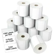 Direct Thermal Label 2" x 1" Compatible with Zebra Desktop Printers & Rollo L...