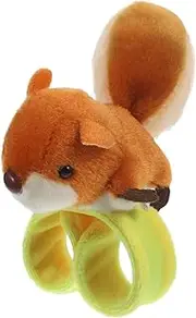 JOINPAYA Plush Squirrel Slap Bands for Boys and Girls Comfortable and Adorable Slap Bracelet Toys Animal Theme