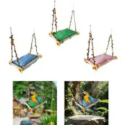 Bird Parrot Cage Hammock Parakeet Hammock Parrot Stand Platform for Finches