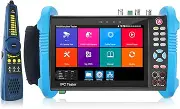 Henkion IPC-9800CMADHS Pro,7 inch IPS Touch Screen 8K 32MP AHD CVI TVI SDI Coaxial Camera Test Digital Multimeter Cable Tracer POE HDMI VGA WiFi IP Camera Tester Support DMM PTZ RS485