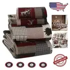 Elegant 4-Piece Animal Print Full Cotton Flannel Sheet Set - Super Soft Comfort