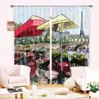 A Summerhouse Resting Sea 3D Blockout Photo Print Curtain Fabric Curtains Window