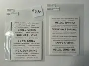 Simon Says Stamp Sentiment Strips #24 - Spring Summer Love Sunshine - 4 Sets