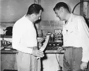 Joe Epton NASCAR's first chief timer scorer staying company 40-som- Old Photo