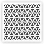 Pattern #6 Stencil - Choose a Size - Laser-Cut Reusable Plastic