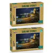 2x 1000pc Funbox Sublime Sydney Jigsaw Puzzle Tabletop Family Play Game 72x52cm