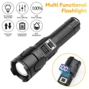 Super Strong LED Flashlight Zoom Rechargeable Torch Outdoor Camping Hunting Lamp