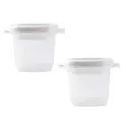 2 Pcs Heating Insulation Lunch Box Office Bento Insulated Microwave Portable