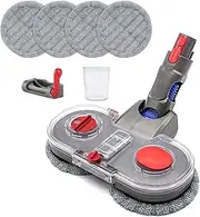 [Coodss] Dry and Wet Mop Cleaning Head for Dyson V7 V8 V9 V10 V11 Wireless Vacuum Cleaner Accessories Electric Cleaning mop Head,Hardwood Floor Attachment
