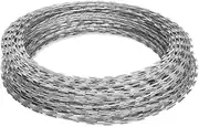 Razor Wire Barbed Wire Stainless Steel Razor Wire, Roll Razor Ribbon Isolation Fence, Protection Against Climbing Barbed Wire for Secure Sites Outdoor