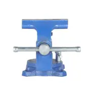 LABLT 4.5" Heavy Duty Bench Vise with Anvil Swivel Locking Base Table top Clamp