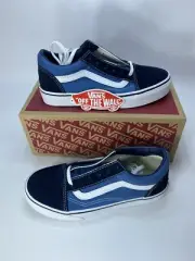 Vans Unisex Kid's Old Skool Sneakers - Navy/True White VN000W9TNWD - SIZE 3