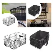 Bike Rear Basket Holder Bicycle Cargo Bag for Foldable Bikes Biking Outdoor