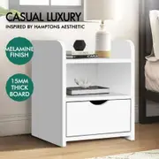 ALFORDSON Bedside Table Nightstand Storage Cabinet Side End Drawers White