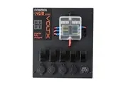 VoltX 12V Control Box 2 USB Ports With LED Lights Portable Inbuilt Voltmeter Camping RV Caravan Easy To Carry Anderson Plug