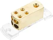 Angoily Vehicle Amplifier Splitter Box 1 to 4 Distribution Block Car Audio Splitter Corrosion Resistant Abs