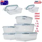 Glass Food Storage Containers Airtight Leak Proof Lid Glass Meal Prep Lunch Box*