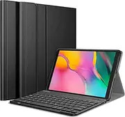 Fintie Keyboard Case for Samsung Galaxy Tab A 10.1 2019 Model SM-T510/T515/T517, Slim Shell Lightweight Stand Cover with Detachable Wireless Bluetooth Keyboard, Black