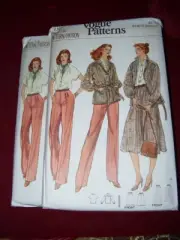 UNCIRCULATED VOGUE #7162 - LADIES PANTS-SKIRT-TOP-JACKET & BELT PATTERN 12-14 FF