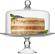 Libbey Selene Glass Cake Stand with Dome