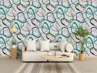 3D Geometric Seamless Wallpaper Wall Mural Removable Self-adhesive 283