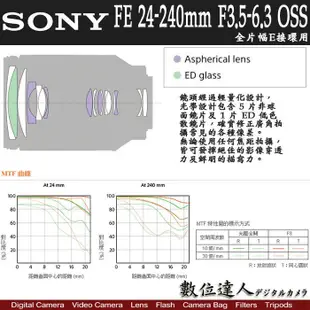 【數位達人】SONY FE 24-240mm F3.5-6.3 OSS / SEL24240