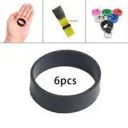 6Pcs Rubber Fixed Rings for Dive Weight Belt Diving Webbing Backplate Strap