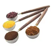 Wooden Scoops for Canisters 4PCS Wooden Scoops for Jars Measuring Spoon for C...