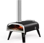 Pizza Oven Outdoor 12" Wood Fired Pizza Ovens Pellet Pizza Stove for Outside, Po