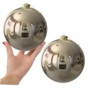 6.0" Extra Large Christmas Balls - Christmas Tree 6.0"- 2PCS-N Champagne Gold