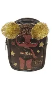 Lol Surprise Doll Glam Life Clip On KeyChain Zip Close 5" Mini Backpack Purse