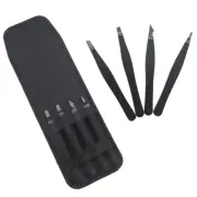 4pcs Eyebrow Tweezers Precision Slant Tweezers