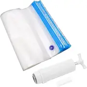 Filament Storage Bag, 20Pcs 3D Printer Filament Storage Bag Vacuum Kit with Air Pump and Sealing Clip, Drying Resealable Double Sealed Bags for 3D Printing Filament