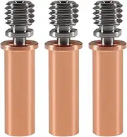 3PCS Upgraded All Metal Bi-Metal Copper Titanium TC4 Throat Heatbreak Compatible for ANYCUBIC Mega S/Vyper/Mega Pro 3D Printer Parts