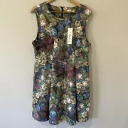 Ladies dress, size 16 DARLING London Sian Dress Floral Fit & Flare RRP $219.95