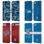 NFL DETROIT LIONS GRAPHICS LEATHER BOOK WALLET CASE FOR APPLE iPOD TOUCH MP3